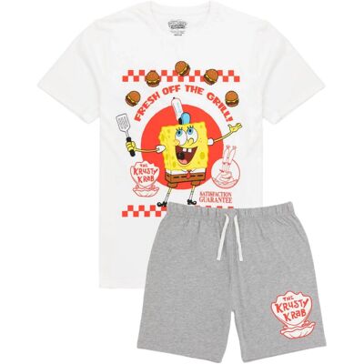Pertemba FR - SpongeBob SquarePants Mens Short Pajamas Set Pertemba FR - SpongeBob SquarePants Mens Short Pajamas Set