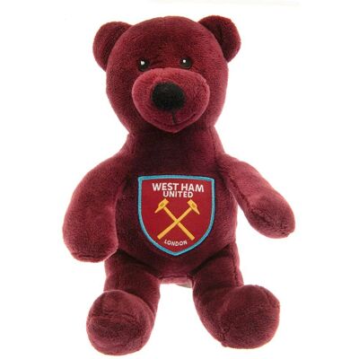 West Ham United FC Teddy Bear - Crest Plush - 20cm - Teddy Bear West Ham United FC Teddy Bear - Crest Plush - 20cm - Teddy Bear