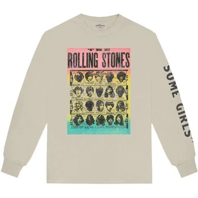 T-Shirt in Cotone Crema/Marrone di The Rolling Stones - Unisex Adulto T-Shirt in Cotone Crema/Marrone di The Rolling Stones - Unisex Adulto