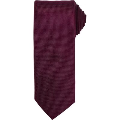 Premier Unisex Micro Waffle Tie - Micro Gecheckt - One Size Premier Unisex Micro Waffle Tie - Micro Gecheckt - One Size