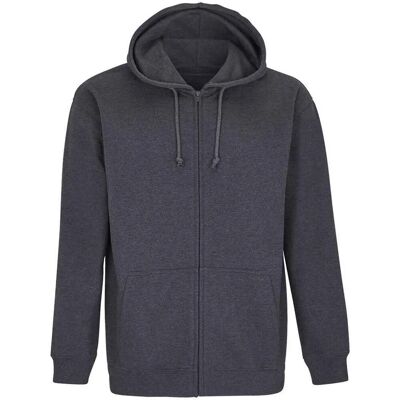SOLS Carter Marl Unisex Hoodie - Volledige Rits SOLS Carter Marl Unisex Hoodie - Volledige Rits
