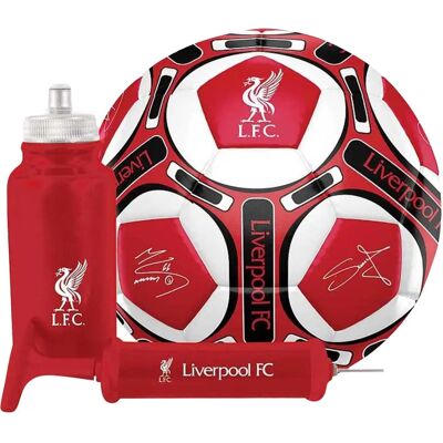 Coffret Cadeau Signature Liverpool FC - Pack de 3 - Football, Bouteille, Pompe Coffret Cadeau Signature Liverpool FC - Pack de 3 - Football, Bouteille, Pompe