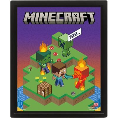 Minecraft MINECRAFT Wechselndes Terrain Lentikulärer Poster - Poster Minecraft MINECRAFT Wechselndes Terrain Lentikulärer Poster - Poster