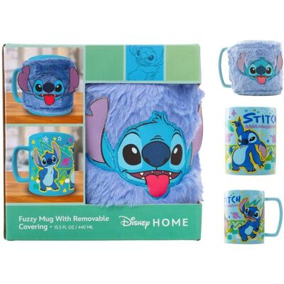 LILO & STITCH Stitch Fuzzy Mug - Mug - 440ml - Official LILO & STITCH Stitch Fuzzy Mug - Mug - 440ml - Official