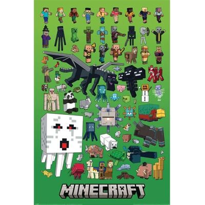 Pyramid International Minecraft Character Montage Poster - Wallscroll 61x92cm Pyramid International Minecraft Character Montage Poster - Wallscroll 61x92cm