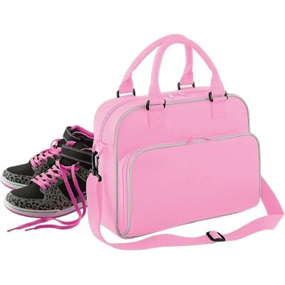 Bagbase Pink/Light Grey Piped Messenger Bag - Messenger Bag Bagbase Pink/Light Grey Piped Messenger Bag - Messenger Bag