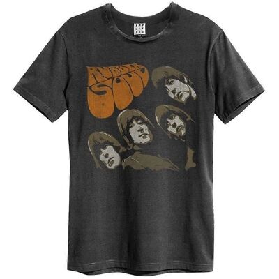 Amplified Rubber Soul The Beatles Charcoal XXL T-Shirt - Unisex Amplified Rubber Soul The Beatles Charcoal XXL T-Shirt - Unisex
