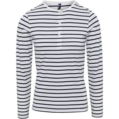 Premier Womens Long Sleeve Striped T-Shirt - Long Johns Premier Womens Long Sleeve Striped T-Shirt - Long Johns