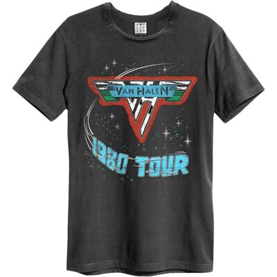 T-Shirt Amplified Van Halen Tour 1980 - Carbono Blu T-Shirt Amplified Van Halen Tour 1980 - Carbono Blu