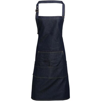 Premier Unisex Indigo Denim Schort - Vol Twill, One Size Premier Unisex Indigo Denim Schort - Vol Twill, One Size