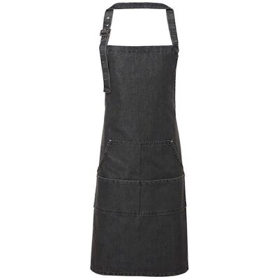 Premier Unisex Volledig Schort - Zwart Denim Premier Unisex Volledig Schort - Zwart Denim