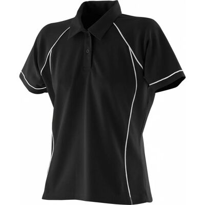 Finden & Hales Womens Piped Performance Polo Shirt - Polo Shirt Finden & Hales Womens Piped Performance Polo Shirt - Polo Shirt