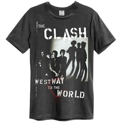 Amplified Westway To The World The Clash Charcoal T-Shirt XXL - T-Shirt Amplified Westway To The World The Clash Charcoal T-Shirt XXL - T-Shirt
