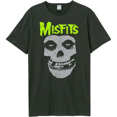 Amplified Neon Skull Misfits Maglietta - Maglietta Amplified Neon Skull Misfits Maglietta - Maglietta