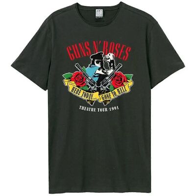 Amplified Guns N Roses Charcoal T-Shirt - T-Shirt Amplified Guns N Roses Charcoal T-Shirt - T-Shirt