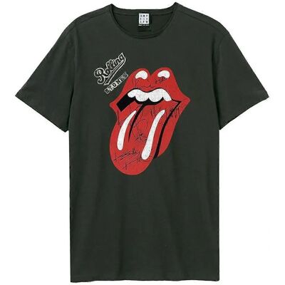 Amplified Unisex Adult Tongue The Rolling Stones Charcoal T-Shirt XXL Amplified Unisex Adult Tongue The Rolling Stones Charcoal T-Shirt XXL