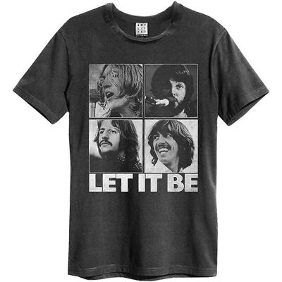 Amplified T-Shirt The Beatles - Let It Be Unisex Carbon M Amplified T-Shirt The Beatles - Let It Be Unisex Carbon M