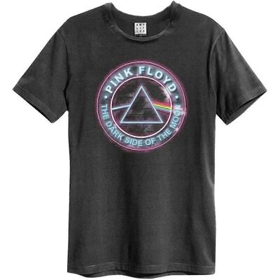Amplified Pink Floyd Dark Side Neon Charcoal T-Shirt Amplified Pink Floyd Dark Side Neon Charcoal T-Shirt