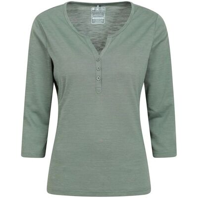 Mountain Warehouse Paphos Licht Khaki Snel Droog UV-bescherming Top - Vrouw Mountain Warehouse Paphos Licht Khaki Snel Droog UV-bescherming Top - Vrouw