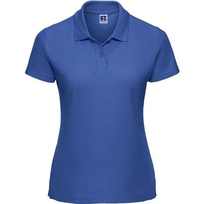 Russell Athletic Dames Poloshirt - Helder Koninklijk Blauw - Maat 10 UK Russell Athletic Dames Poloshirt - Helder Koninklijk Blauw - Maat 10 UK