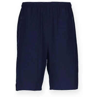 Finden & Hales Mens Pro Stretch Navy Shorts - Sports Shorts Finden & Hales Mens Pro Stretch Navy Shorts - Sports Shorts