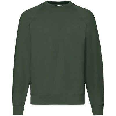 Fruit of the Loom heren klassieke raglan sweatshirt - Flesgroen - Trui Fruit of the Loom heren klassieke raglan sweatshirt - Flesgroen - Trui