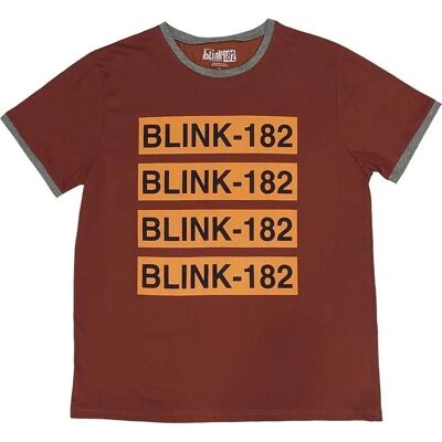 Blink-182 Unisex Red Logo T-Shirt - T-Shirt Blink-182 Unisex Red Logo T-Shirt - T-Shirt