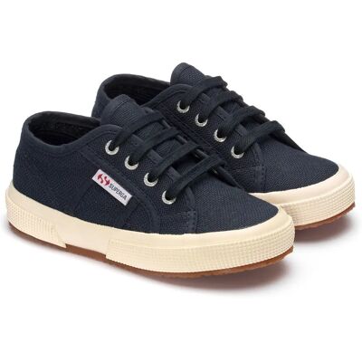 Superga Childrens Leather Trainers - Child - Unisex - Navy - Low Cut - Logo - Vegan Superga Childrens Leather Trainers - Child - Unisex - Navy - Low Cut - Logo - Vegan