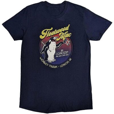 Fleetwood Mac Navy Blue Cotton T-Shirt - T-Shirt Fleetwood Mac Navy Blue Cotton T-Shirt - T-Shirt
