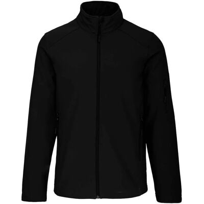 Kariban Mens Black Soft Shell Jacket - Jacket Kariban Mens Black Soft Shell Jacket - Jacket