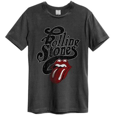 Amplified Licked The Rolling Stones Charcoal XXL T-Shirt Amplified Licked The Rolling Stones Charcoal XXL T-Shirt