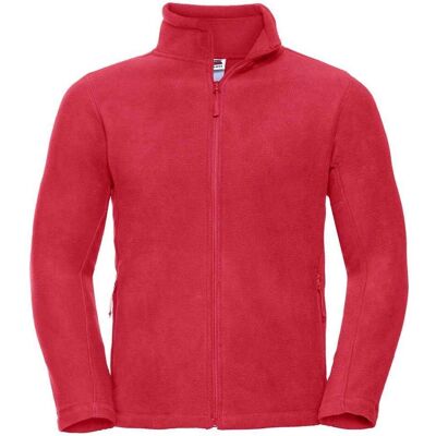 Russell Athletic Herren Fleecejacke - Klassisch Rot - Windresistent - Moderner Schnitt - Vollreißverschluss Russell Athletic Herren Fleecejacke - Klassisch Rot - Windresistent - Moderner Schnitt - Vollreißverschluss