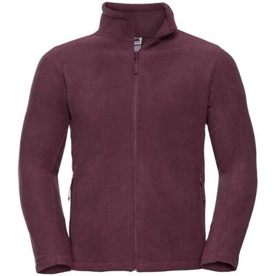 Russell Athletic Mens Outdoor Fleece Jacket - Wind Resistant, Burgundy, 3XL - Outdoor Fleece Jacket - Men Russell Athletic Mens Outdoor Fleece Jacket - Wind Resistant, Burgundy, 3XL - Outdoor Fleece Jacket - Men