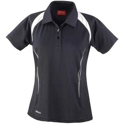 Spiro Team Spirit Polo Shirt - Contrast Panel, Short-Sleeved, Breathable Spiro Team Spirit Polo Shirt - Contrast Panel, Short-Sleeved, Breathable