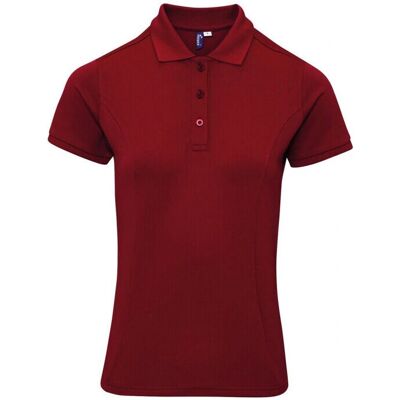 Premier Burgunder Coolchecker Plus Poloshirt - Kurzarm Premier Burgunder Coolchecker Plus Poloshirt - Kurzarm