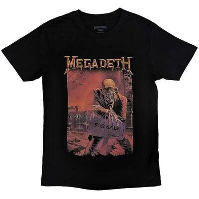 Megadeth Unisex Peace Sells Album Cover T-Shirt Black XL Megadeth Unisex Peace Sells Album Cover T-Shirt Black XL