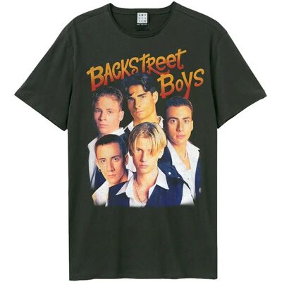 Amplified Backstreet Boys Tummanharmaa T-paita - T-Shirt Amplified Backstreet Boys Tummanharmaa T-paita - T-Shirt