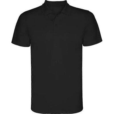 Roly Monzha Black Polo Shirt - Childrens/Kids Roly Monzha Black Polo Shirt - Childrens/Kids