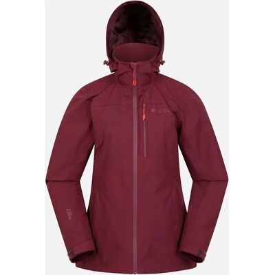 Mountain Warehouse Damen Rainforest II Wasserdichte Jacke - Rot - Größe 8 Mountain Warehouse Damen Rainforest II Wasserdichte Jacke - Rot - Größe 8