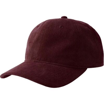 Casquette de Baseball en Velours Côtelé Bordeaux - Baseball Cap Casquette de Baseball en Velours Côtelé Bordeaux - Baseball Cap