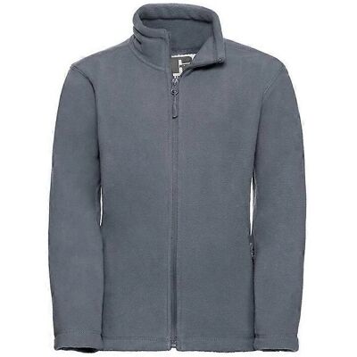 Russell Childrens Fleece Jacket - Size 9-10y - Convoy Grey Russell Childrens Fleece Jacket - Size 9-10y - Convoy Grey