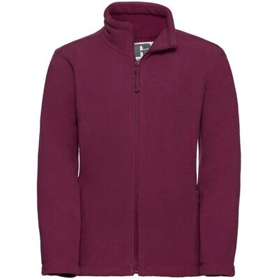 Russell Athletic Childrens Fleece Jacket - Kids Burgundy - Unisex Russell Athletic Childrens Fleece Jacket - Kids Burgundy - Unisex
