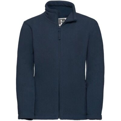 Russell Athletic Childrens Fleece Jacket - Kids French Navy - Unisex Russell Athletic Childrens Fleece Jacket - Kids French Navy - Unisex