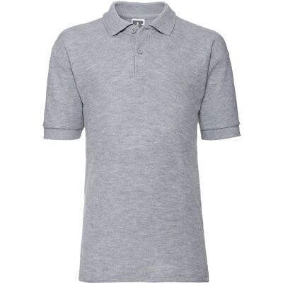 Russell Childrens/Pique Polo Shirt Light Oxford - Kids Polo Russell Childrens/Pique Polo Shirt Light Oxford - Kids Polo