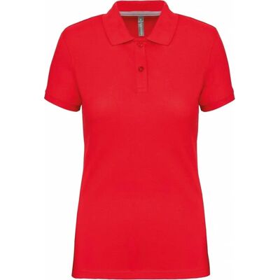 Kariban Womens Pique Anti-Bacterial Polo Shirt Red - Polo Shirt Kariban Womens Pique Anti-Bacterial Polo Shirt Red - Polo Shirt