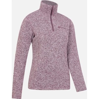 Mountain Warehouse Damen Idris Half Zip Fleece Top - Burgund - Größe 14 Mountain Warehouse Damen Idris Half Zip Fleece Top - Burgund - Größe 14