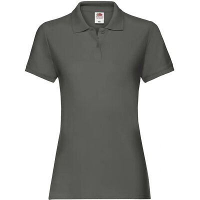 Fruit of the Loom Vrouwen Premium Polo Shirt - Licht Grafiet Fruit of the Loom Vrouwen Premium Polo Shirt - Licht Grafiet