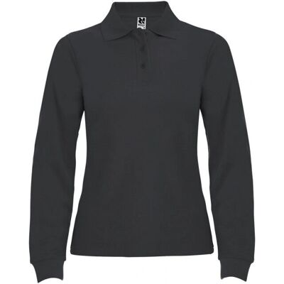 Roly Estrella Long-Sleeved Polo Shirt Dark Lead - Polo Shirt Roly Estrella Long-Sleeved Polo Shirt Dark Lead - Polo Shirt