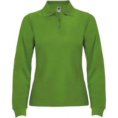 Roly Estrella Grass Green Long-Sleeved Polo Shirt - Polo Shirt Roly Estrella Grass Green Long-Sleeved Polo Shirt - Polo Shirt