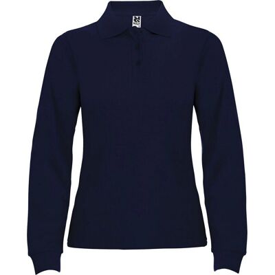 Roly Estrella Navy Blue Long Sleeve Polo Shirt - Polo Shirt Roly Estrella Navy Blue Long Sleeve Polo Shirt - Polo Shirt